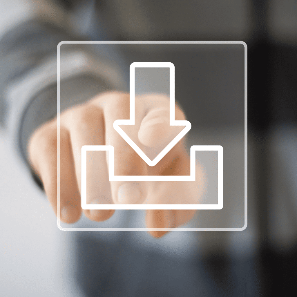 Downloads-01 A PERSON PRESSING AN ICON